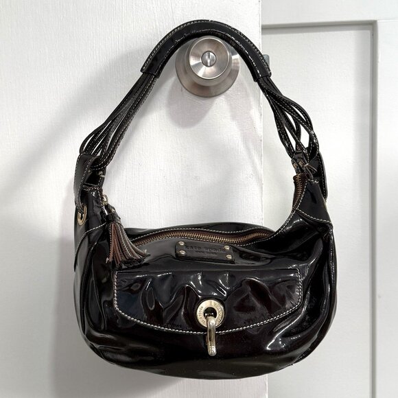 Vintage Patent Leather Kate Spade Shoulder Bag - Picture 1 of 9